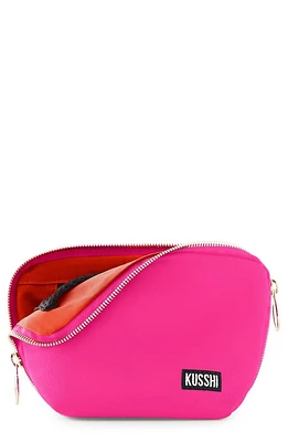 KUSSHI Everyday Cosmetics Bag in Bubblegum Pink/Orange at Nordstrom