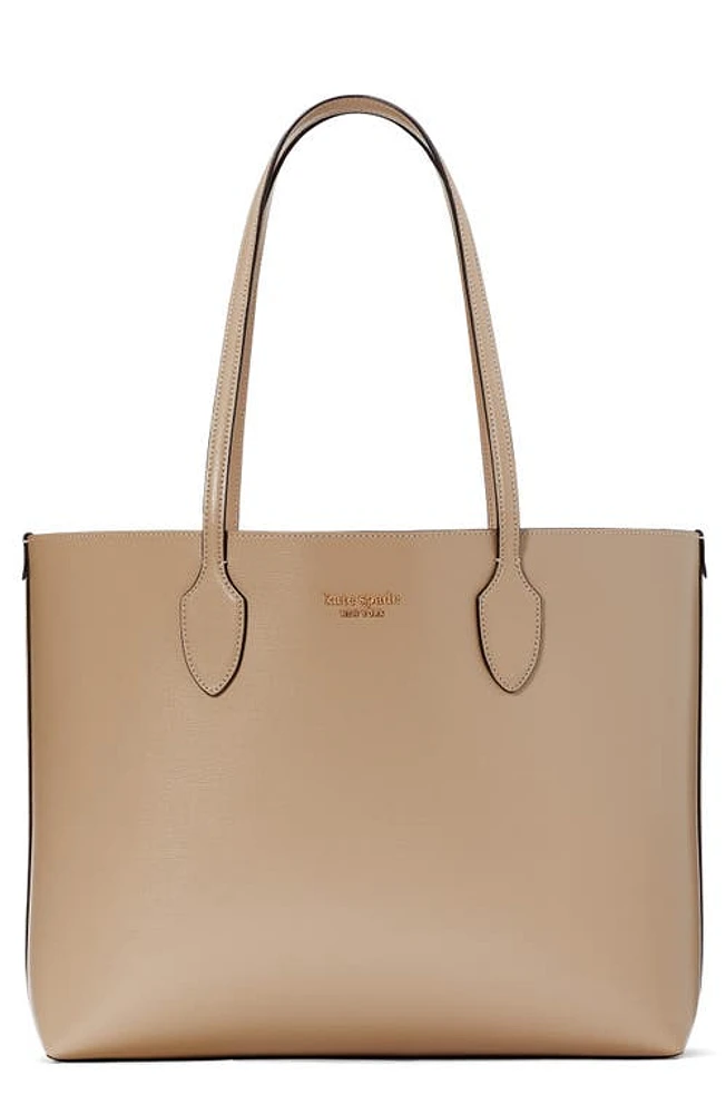 Kate Spade New York large bleecker leather tote in Timeless Taupe at Nordstrom