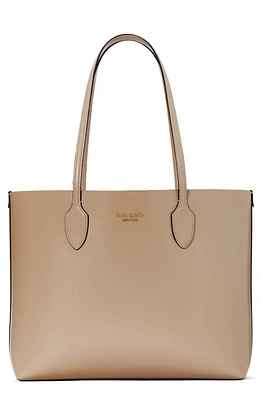 Kate Spade New York large bleecker leather tote in Timeless Taupe at Nordstrom