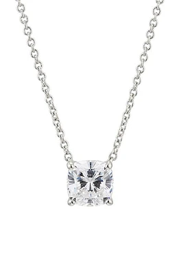 Nadri Modern Luv Large Cubic Zirconia Pendant Necklace in Rhodium at Nordstrom