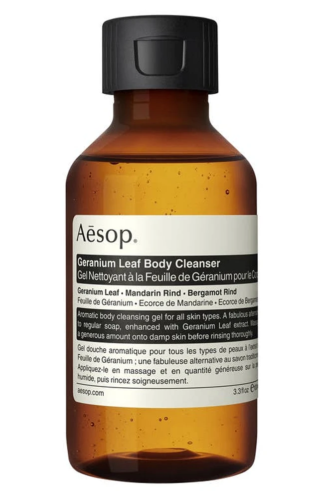 Aesop Geranium Leaf Body Cleanser in Travel at Nordstrom, Size 3.4 Oz