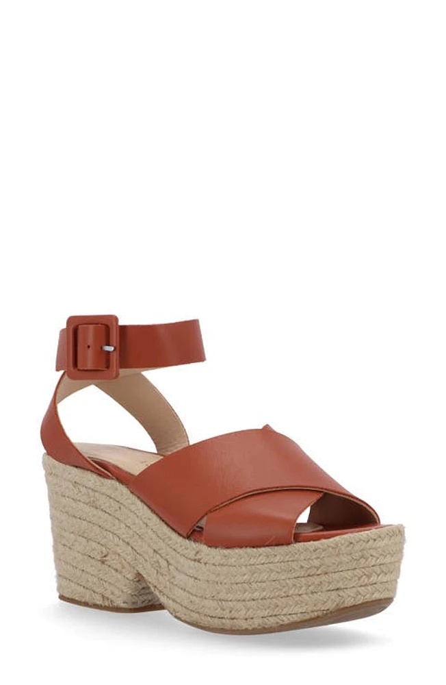 ALOHAS Lyla Ankle Strap Espadrille Platform Sandal Tan at Nordstrom,