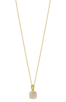 Bony Levy Mika Diamond Square Pendant Necklace in 18K Yellow Gold at Nordstrom