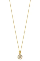 Bony Levy Mika Diamond Square Pendant Necklace in 18K Yellow Gold at Nordstrom