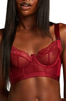 Hunkemöller Hana Underwire Longline Bra Tibetan Red at Nordstrom,