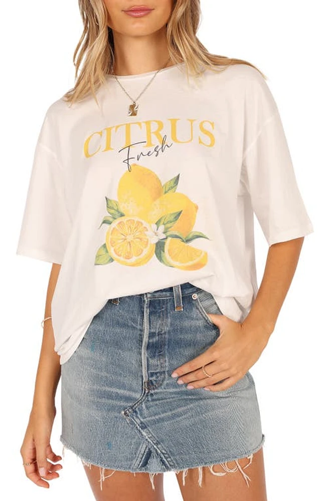 Petal & Pup Citrus Graphic T-Shirt White at Nordstrom,