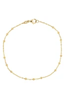 Bony Levy Mykonos 14K-Gold Station Bracelet in 14K Yellow Gold at Nordstrom, Size 5.5