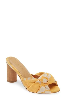 SHEKUDO Billy Button Slide Sandal Yellow at Nordstrom,