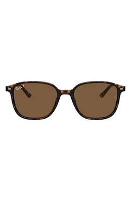 Ray-Ban 53mm Polarized Square Sunglasses in Havana/Brown at Nordstrom