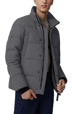 Canada Goose Wyndham Parka Black Label 625 Fill Power Down Titanium at Nordstrom,