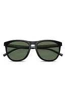 Oliver Peoples x Roger Federer R-1 55mm Polarized Irregular Sunglasses in Matte Black at Nordstrom