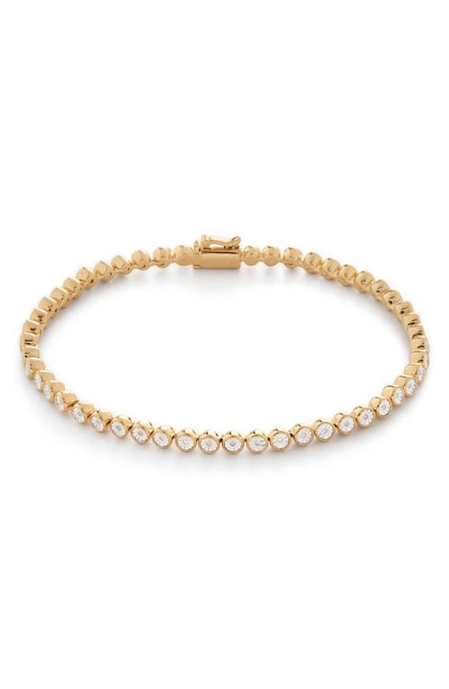 Monica Vinader Diamond Essential Tennis Bracelet 18Ct Gold Vermeil On Sterling at Nordstrom,