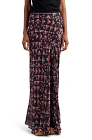 Isabel Marant Katae Print Skirt Black/Multicolor at Nordstrom, Us