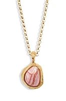 Alighieri The Droplet of the Horizon Rhodochrosite Pendant Necklace in 24 Gold at Nordstrom