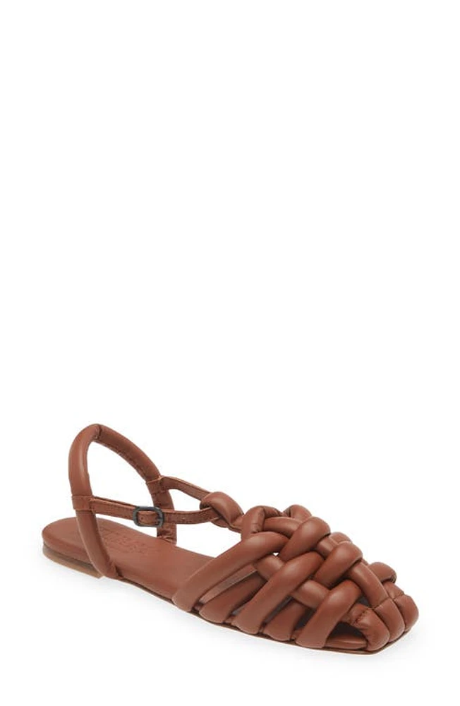 HEREU Cabersa Padded Fisherman Sandal Chestnut at Nordstrom,