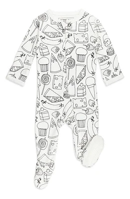 L'Ovedbaby x 'The Very Hungry Caterpillar' Fitted One-Piece Organic Cotton Footie Pajamas Snacks at Nordstrom,