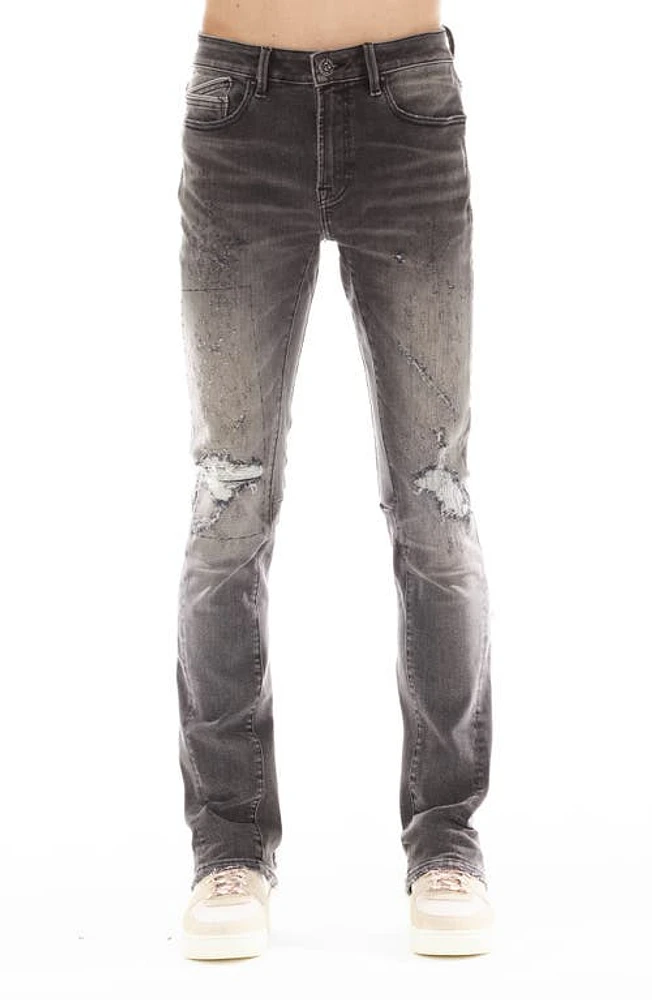 Cult of Individuality Lenny Ripped Bootcut Jeans Coal at Nordstrom,