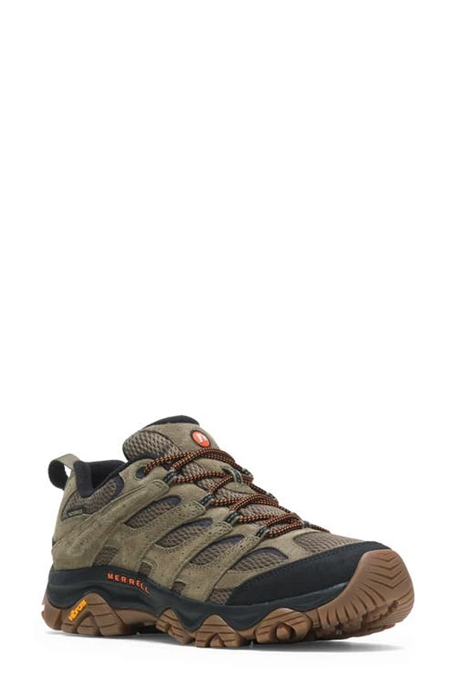 Merrell Moab 3 Waterproof Hiking Shoe Olive/Gum at Nordstrom,