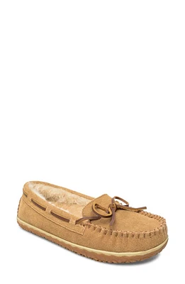 Minnetonka Tilia Faux Fur Lined Slipper Cinnamon Suede at Nordstrom,