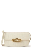 Mulberry Pimlico Croc Embossed Leather East/West Shoulder Bag in Eggshell at Nordstrom