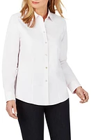 Foxcroft Dianna Non-Iron Cotton Shirt at Nordstrom,