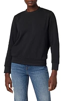 Hudson Jeans Knotted Cutout Back Sweatshirt in Black at Nordstrom, Size Large