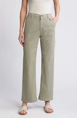 AG Caden Wide Leg Twill Pants Sulfur at Nordstrom,