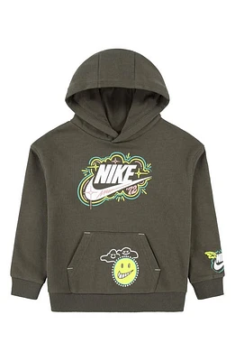 Nike Kids' Futura Logo Graphic Hoodie Cargo Khaki at Nordstrom,