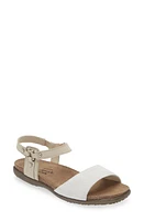 Naot Sabrina Sandal White Suede/Ivory Leather at Nordstrom,