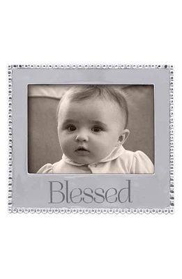 Mariposa Blessed Beaded Picture Frame in Silver at Nordstrom