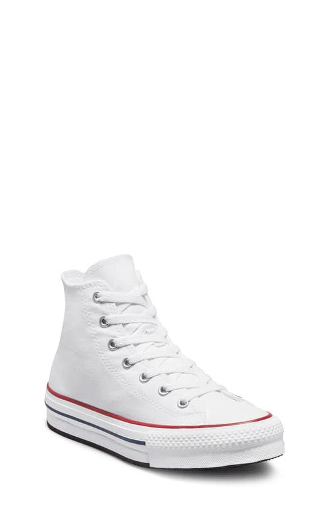 Converse Chuck Taylor All Star EVA Lift High Top Sneaker White/Garnet/Navy at Nordstrom, M