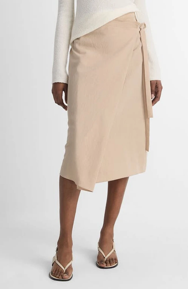 Vince Asymmetric Wrap Skirt Cliffside at Nordstrom,