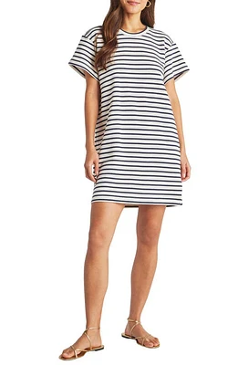 Splendid Whitney Stripe T-Shirt Dress in Navy/White at Nordstrom, Size X-Large