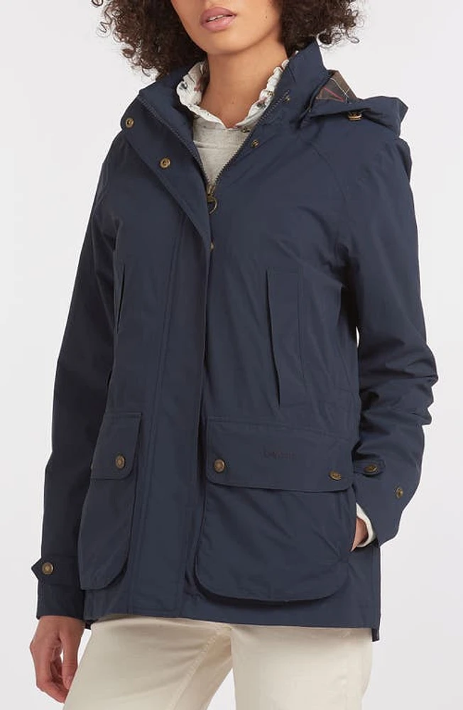 Barbour Clyde Waterproof Rain Jacket Navy/classic at Nordstrom, Us