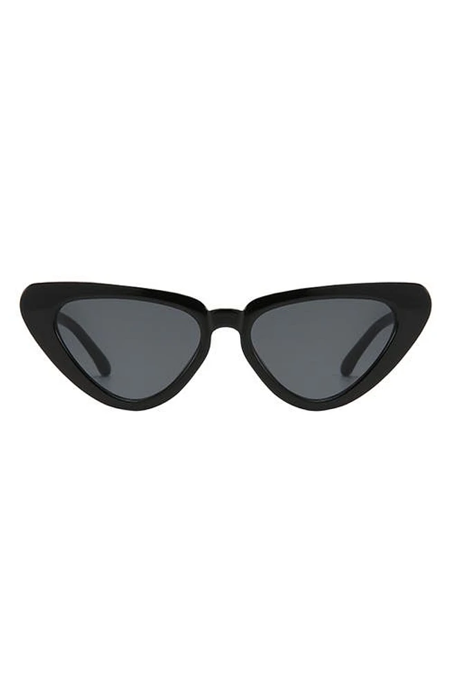 Fifth & Ninth Freya 53mm Gradient Polarized Cat Eye Sunglasses in Black at Nordstrom