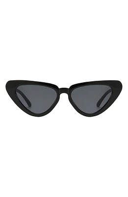 Fifth & Ninth Freya 53mm Gradient Polarized Cat Eye Sunglasses in Black at Nordstrom