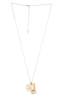 Ettika Long Zodiac Charm Necklace in Leo at Nordstrom