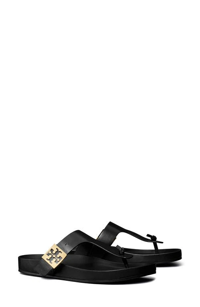 Tory Burch Mellow Thong Sandal Perfect Black /Perfect at Nordstrom,