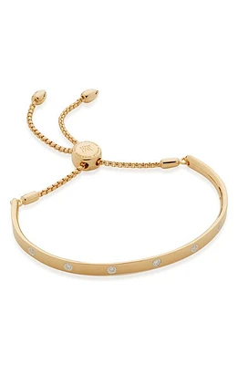 Monica Vinader Fiji Diamond Slider Bracelet in Yellow Gold at Nordstrom