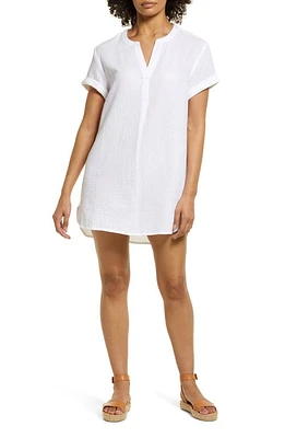 beachlunchlounge Marley Cotton Gauze Dress White at Nordstrom,