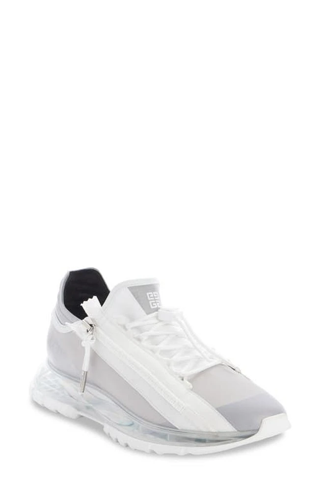 Givenchy Spectre Zip Sneaker White/Silvery at Nordstrom,