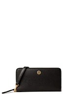 Tory Burch Robinson Zip Slim Wallet in Black at Nordstrom