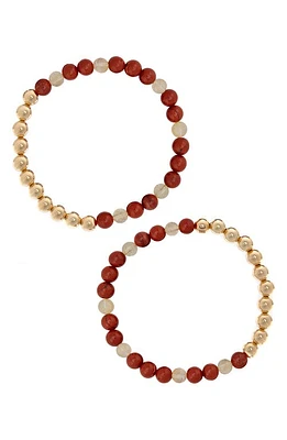 The Healer's Collection N79 Fertility/Hormonal Balance Set of 2 Healer's Bracelets in Yellow Gold at Nordstrom