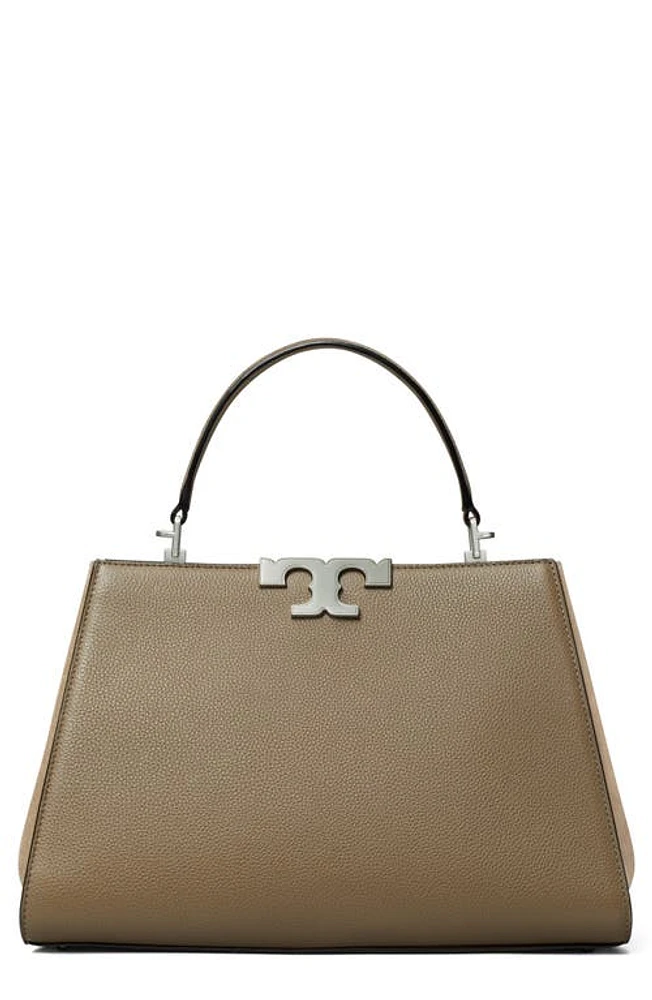 Tory Burch Small Eleanor Pebble Leather Satchel in Wild Mushroom at Nordstrom