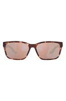 Costa Del Mar Palmas 57mm Polarized Rectangular Sunglasses in Copper at Nordstrom