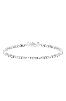 Crislu Classic Cubic Zirconia Tennis Bracelet Platinum at Nordstrom,