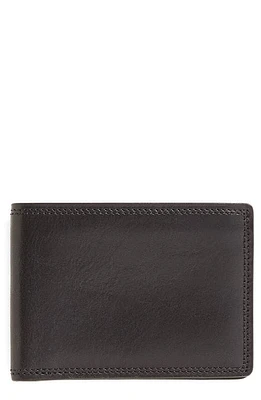 Bosca Leather Bifold Wallet in Black at Nordstrom