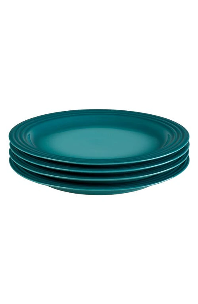 Le Creuset Set of 4 10 1/2-Inch Dinner Plates in Caribbean at Nordstrom