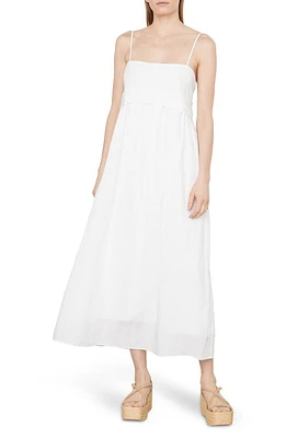 Vince Sleeveless Paneled Maxi Dress Optic White at Nordstrom,