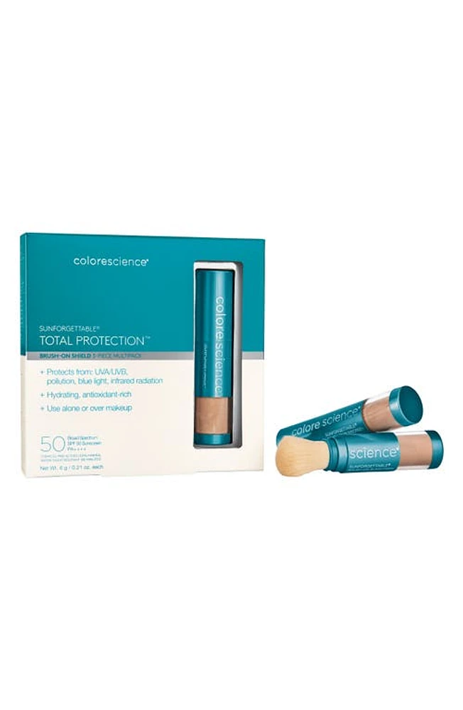 Colorescience Sunforegettable Total Protection Brush-On Sunscreen SPF 50 in Medium at Nordstrom